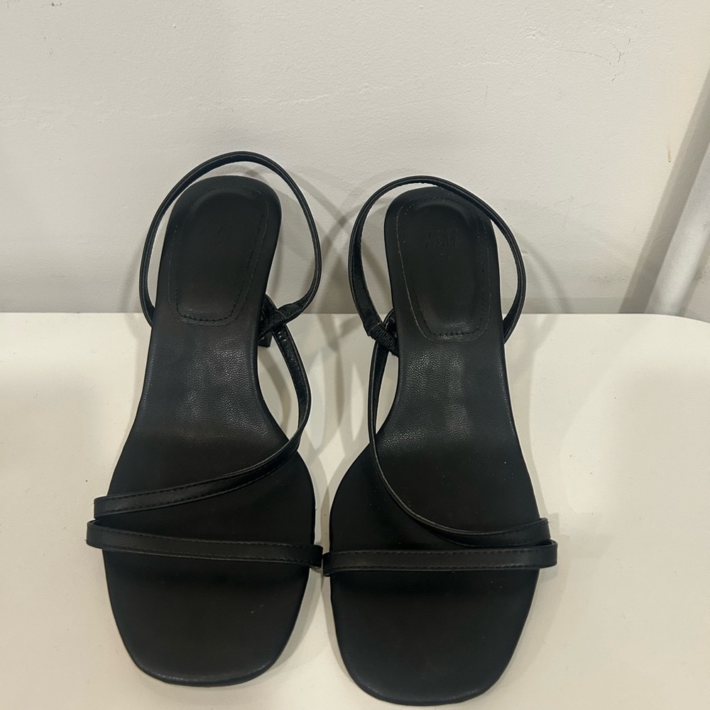 H&M Black Strappy Heels